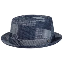 Denim Patchwork Pork Pie Stoffhut by Lierys - 99,00 &euro;
