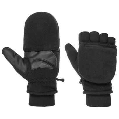 CMP Handschuhe Fäustlinge Fleecehandschuh grau Druckknopf warm 