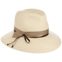 Xuancai Western Strohhut Damen - Handgewebt Panama Hut Mit Geflochtenem Gürtel