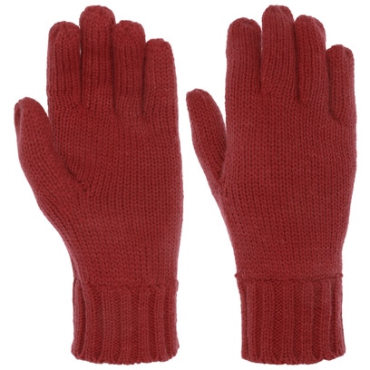 #leicht #superweich Accessoires Handschuhe Strickhandschuhe Gr 7 #hellrot 1 Paar Strickhandschuhe mit Wolle und A... 
