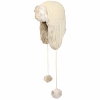 Strick-Webpelz-Tschapka mit B�mmel by McBURN - 29,95 &euro;