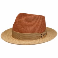 Twotone Toyo Fedora Raffiahut by Stetson - 89,00 &euro;