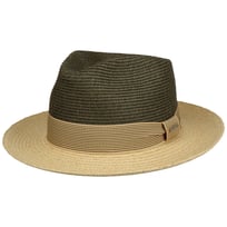 Twotone Toyo Fedora Raffiahut by Stetson - 89,00 &euro;