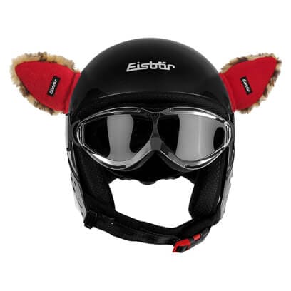 Corna Da Casco In Peluche Azzurre – Fatte A Mano In Nepal, Con Velcro, Adattabili A Casco Da Sci, Snowboard, Moto, Bici E Skate