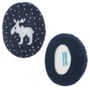 Gestrickter Elch Earbags Ohrenwärmer dunkelblau