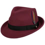 Elkader Trilby Filzhut by Stetson himbeerrot