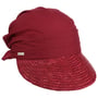 Ansali Strohvisor Cap by Seeberger dunkelrot