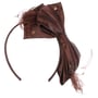 Uni Satin Fascinator by McBURN braun