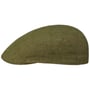 Madison Leinen Flatcap by Stetson grün
