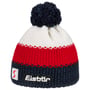Star Beanie mit Pompon by Eisbär rot-schwarz