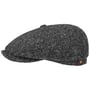 Hatteras Herringbone Flatcap by Stetson schwarz