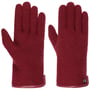 Walkhandschuhe mit Lederpaspel by Roeckl bordeaux