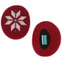 Kinder Snowflake Earbags Ohrenwärmer rot