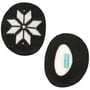 Kinder Snowflake Earbags Ohrenwärmer schwarz