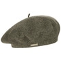 Virgin Wool Beret for Women by Seeberger olive