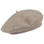 Virgin Wool Beret for Women by Seeberger dark beige