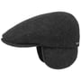 Kent Wool Ohrenklappen Flatcap by Stetson anthrazit