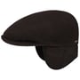 Kent Wool Øreklaffer Flat Cap by Stetson mørkebrun