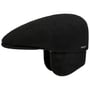 Kent Wool Ohrenklappen Flatcap by Stetson schwarz