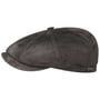 Hatteras Goat Suede Flatcap by Stetson anthrazit