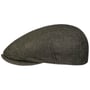 Woodfield Linen Flatcap by Stetson dunkeloliv