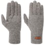 Haakon Lambswool Fingerhandschuhe by Barts grau