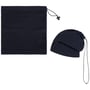 Hotty 2 in 1 Neckwarmer und Beanie blau