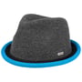 Boston Player Stoffhut by Chillouts grau-blau