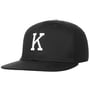 K Letter Snapback Cap schwarz