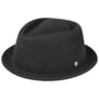 Blank Pork Pie Filzhut by Lierys schwarz