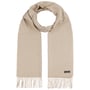 Cashmink Uni Halstørklæde med Frynser by Fraas beige