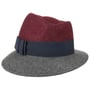 Asym Twotone Wollfilzhut by Lierys bordeaux-dunkelgrau