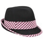 Damen Trachtenhut mit Karoband pink