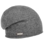 Kaschmir Beanie mit Rollrand by Seeberger hellgrau