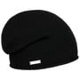 Kaschmir Beanie mit Rollrand by Seeberger schwarz