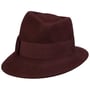Asym Damenhut mit Ripsband by Lierys bordeaux