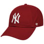 Yankees CleanUp Strapback Cap by 47 Brand dunkelrot