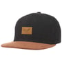 Suede 6 Panel Snapback Cap by Reell schwarz