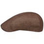Herringbone Leinen Flatcap by Stetson braun