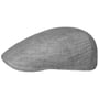 Herringbone Leinen Flatcap by Stetson grau