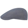 Herringbone Leinen Flatcap by Stetson blau