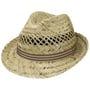 Striped Ribbon Trilby Strohhut by Lipodo natur