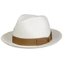 Black Trim Small Panamahut by Borsalino natur-braun