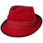 The Classic Wool Trilby Filzhut by Lipodo rot