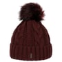 Cable Knit Umschlagmütze by McBURN bordeaux