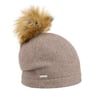 Tamisa Pompon Walkmütze by Seeberger dunkelbeige