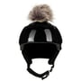 Luxury Bommel Helmaufkleber by Eisbär grau