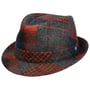 Merino Patchwork Trilby Hut by Lierys grau