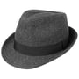Classic Herringbone Trilby Hut by Lipodo schwarz-grau