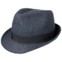 Classic Herringbone Trilby Hut by Lipodo schwarz-blau